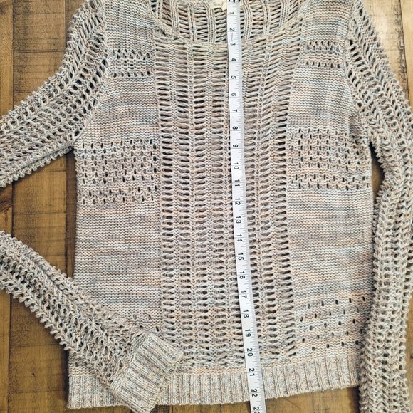 Hem & Thread Open Knit Multi-Colored Sweater - Picture 10 of 11